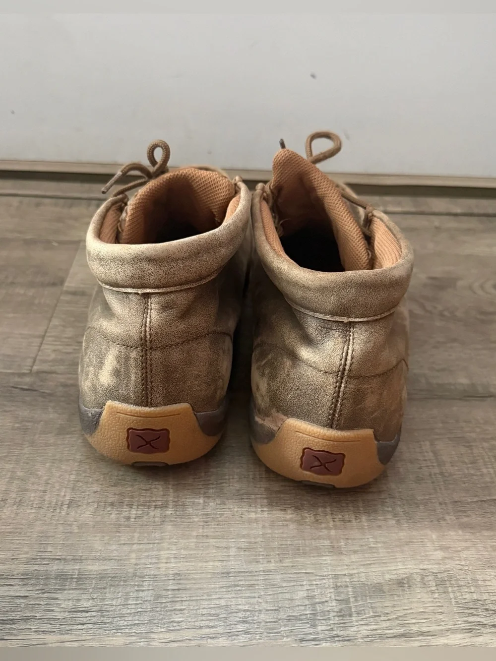 Twisted X chukka driver moccasins tan brown men’s size 11.5